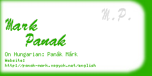 mark panak business card